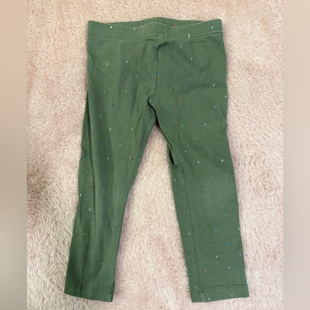 🔴🔴Old Navy Green Speckled Kids Leggings